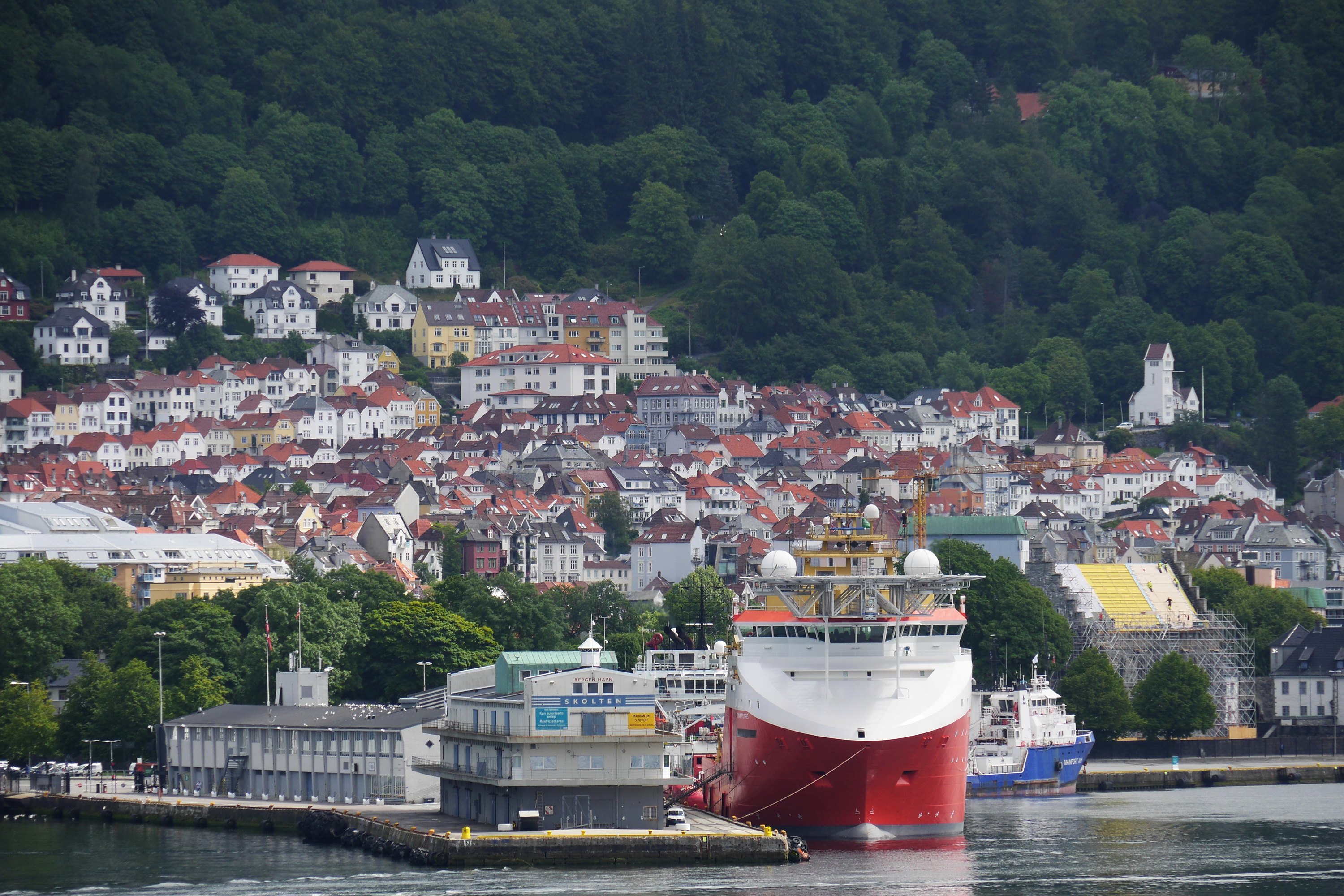 Einfahrt nach Bergen